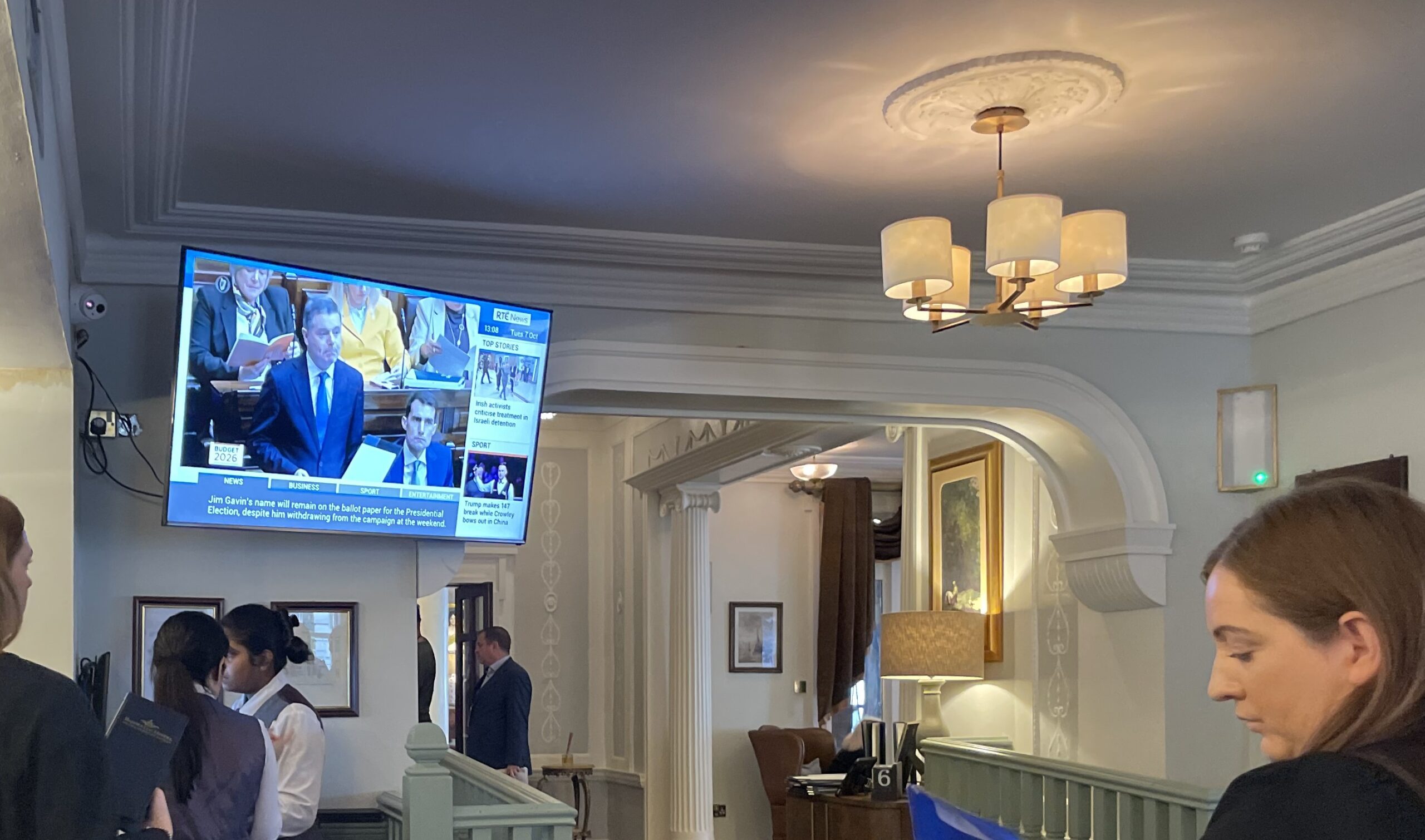 Budget buzz at Buswells Hotel severely dampened by restricted access and mixed feelings