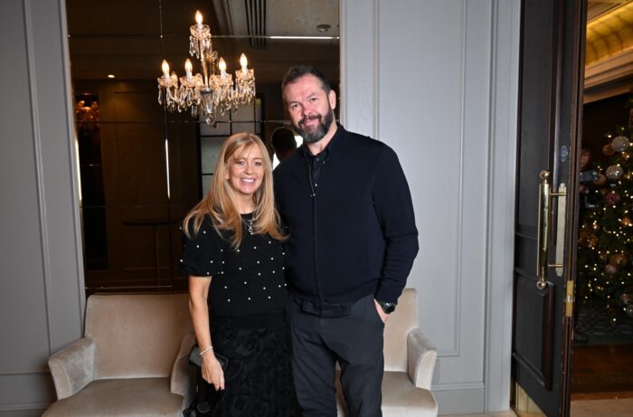 Jane Wall of Capitalflow and Andy Farrell at the Westbury Hotel. Photo: Bryan Meade